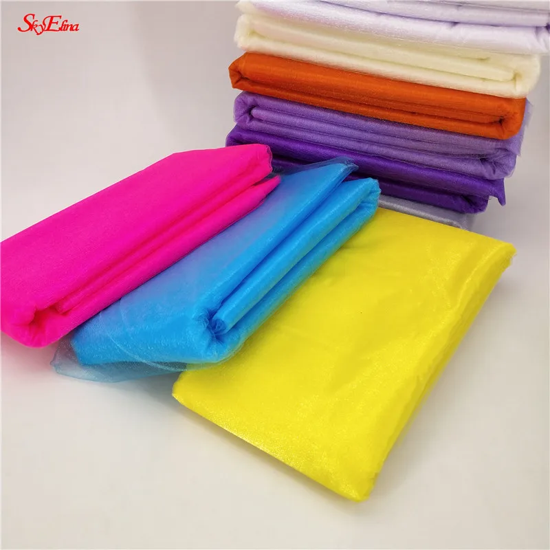 5/10 м тюль рулон пряжа Кристалл органзы отвесный марлевые элемент ребенка день