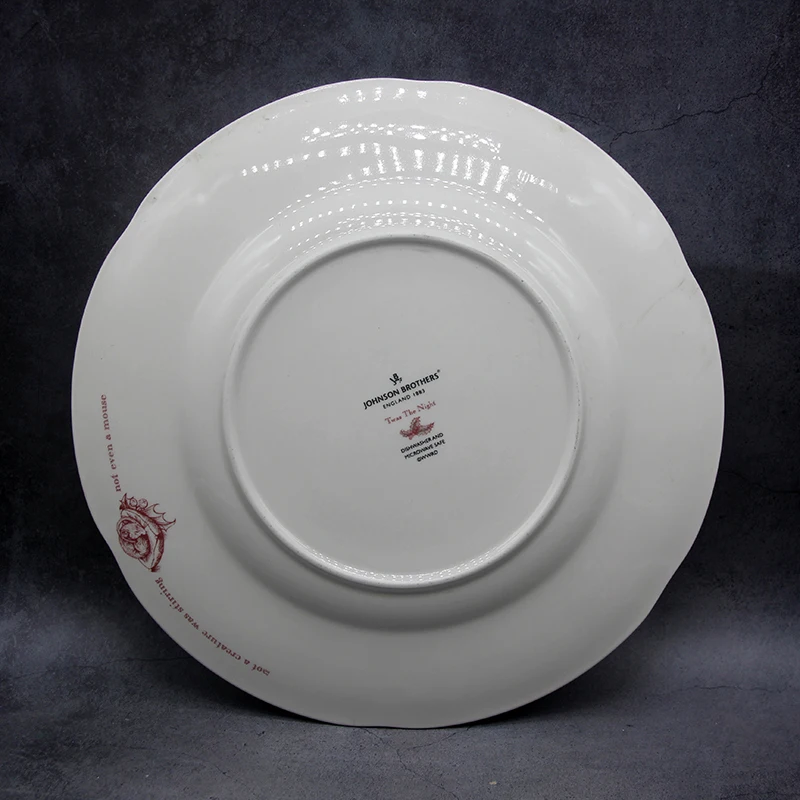 Ночная керамическая тарелка Twas посуда для стейка стандартная Мраморная