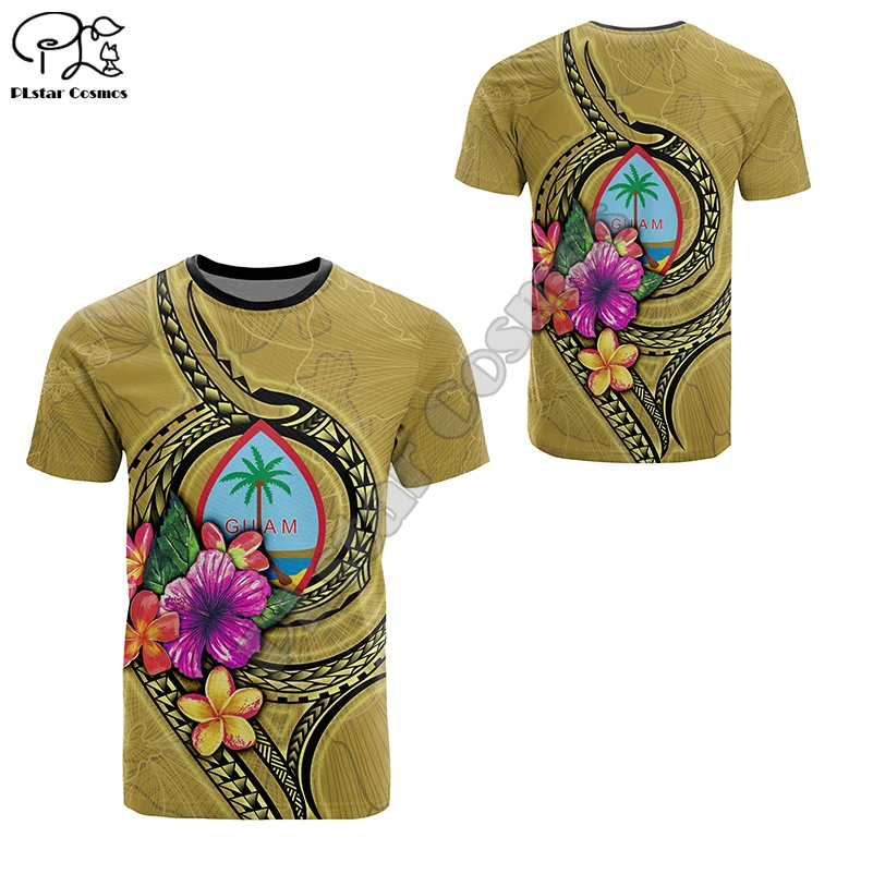 

PLstar Cosmos Summer Newfashion Colorful Turtle Tattoo Guam Culture T-Shirt Men/Women Casual Short Sleeve O-Neck Tee Tops P-6