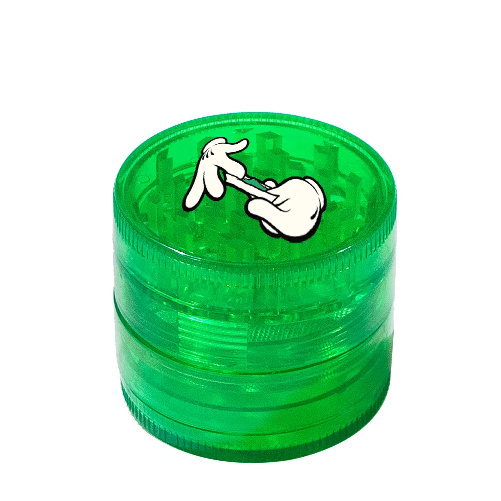 

Hornet 50mm 4 Layers Herb Grinder Plastic Tobacco Grinder Transparent Anime Spice Crusher Hand Smoke Grinder Accessories