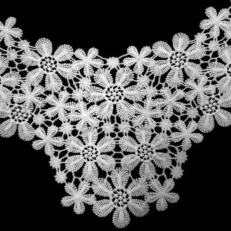 Вышивка с круглой горловиной для творчества искусственные Съемная воротники