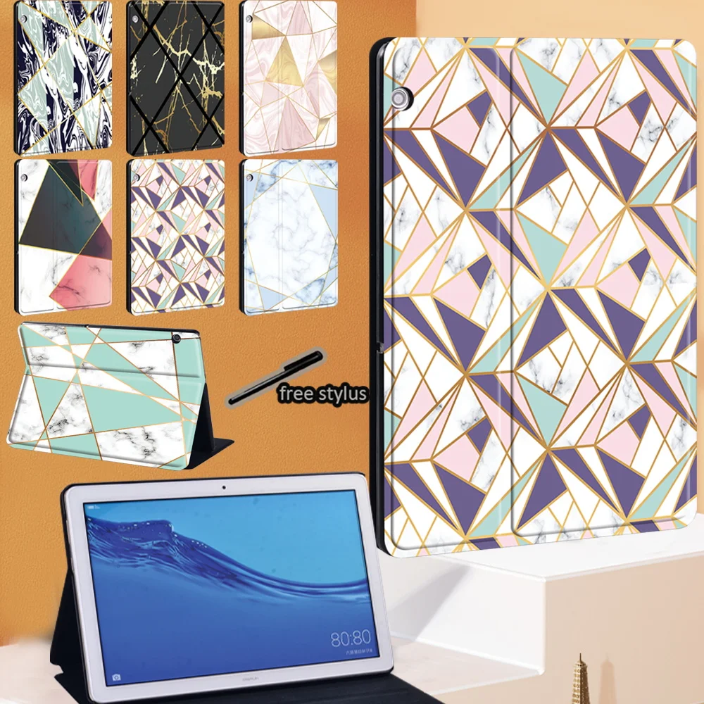 

Чехол для планшета Huawei MediaPad T3 8,0/T3 10 9,6 дюйма/T5 10 10,1 дюйма MediaPad M5 Lite 10,1 дюйма/M5 10,8 дюйма + Бесплатный стилус