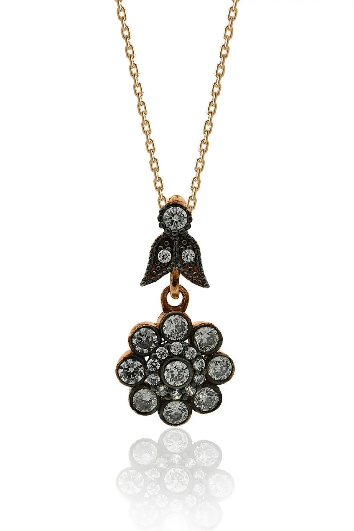 

Diamond Mounted Silver Woman Necklace