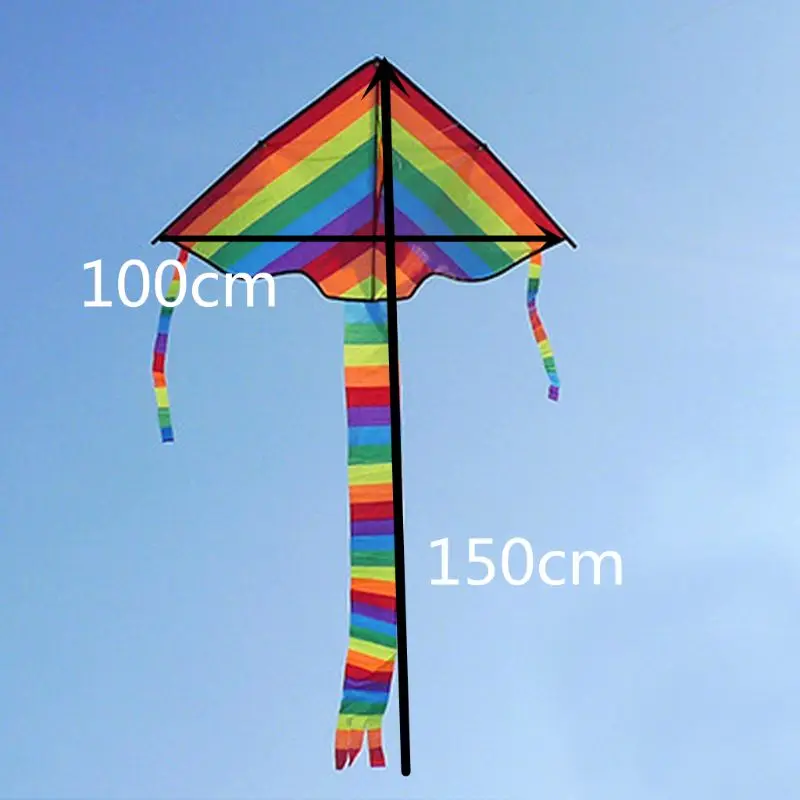 

1PC New Long Tail Rainbow Kite Outdoor Kites Flying Toys Kite For Children Kids