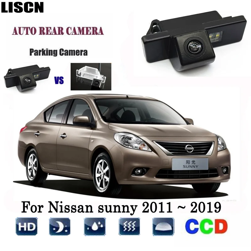Камера заднего вида для Nissan sunny 2011 ~ 2019 резервная камера/CCD камера ночного