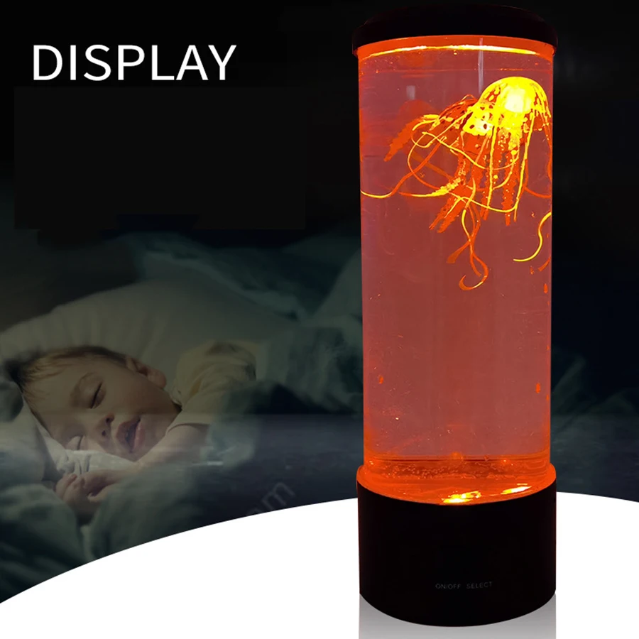 

Color Changing Jellyfish Tank Aquarium LED Jellyfish Lamp Bedside Night Light Led Lamp Relaxing Mood Lights Lava Lamp Kids Gi