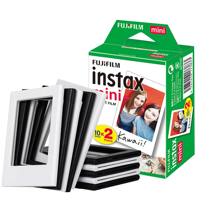 Белая пленка для FujiFilm Instax Mini 20 листов и 10 магнитных фоторамок 11 9 8 70 7s 90 25 SP-2 |