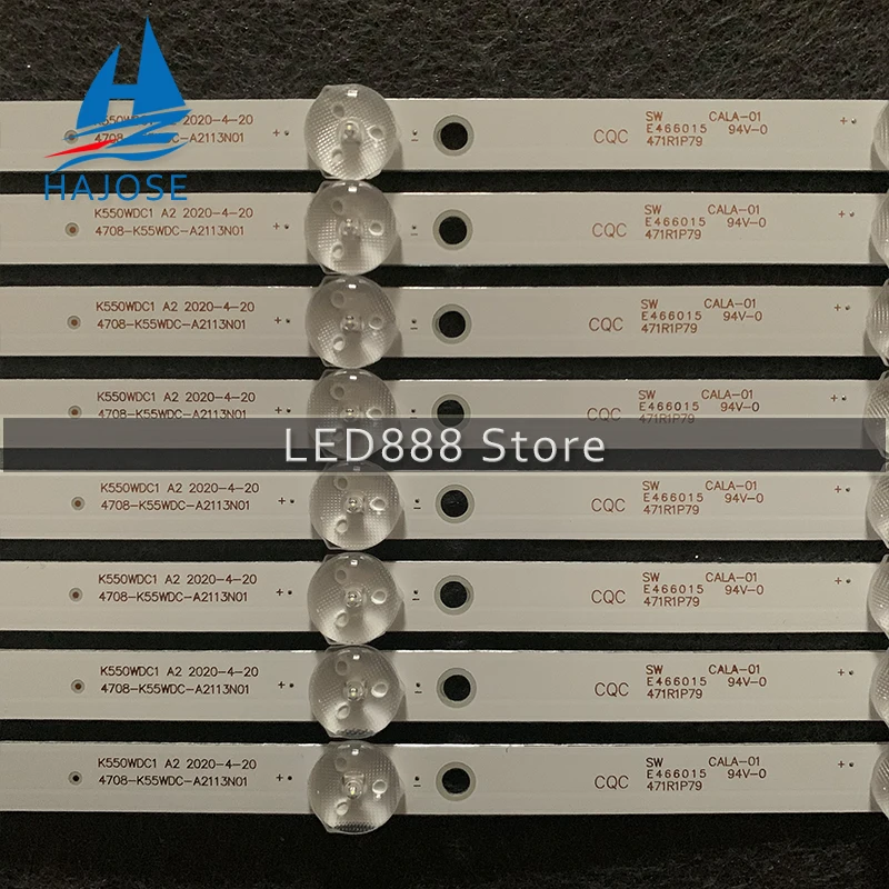 8 шт./лот 6LED подсветка полосы для 55PUF6092 K550WDC1 A2 4708 K550WD A2113N01 K55WDC A1113N01