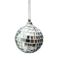 15cm dj ball disco mirror glass dance party lightweight professional silver mirror ball bar party decor