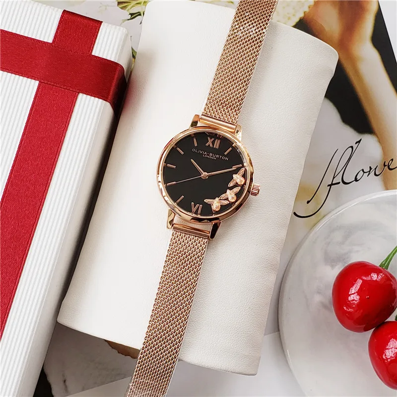 

2021 fashion trend lady steel band small Chrysanthemum Quartz Watch