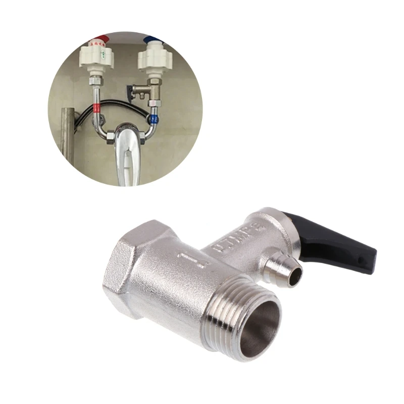 

Brass G1/2" DN15 0.7mpa Pressure Safety Relief Valve For Electric Water Heater P31E