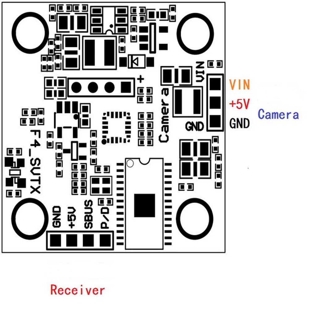 F4_SVTX STM32F411C Контроллер полета интегрированный 5,8g 48CH 25 МВт/100 мВт/200 мВт переключаемый VTX OSD 20*20 мм для RC FPV Mini Dron