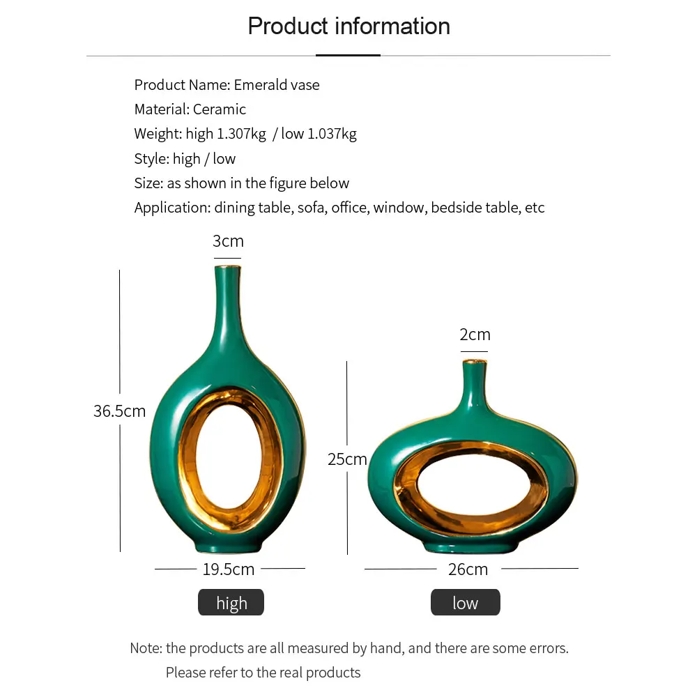 

Classical Green Ceramic Vase Modern Home Decoration Vase Decoration Living Room Study Decoration Flower Vase Home Decoration