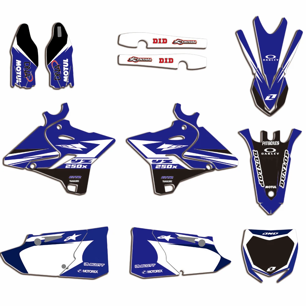 

Для Yamaha YZ125 YZ250 2015-2019 2018 2017 2016 YZ 125 250 3M переводная картинка полный комплект обтекателей