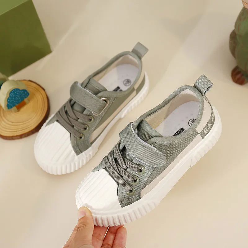 Кроссовки Детские с низким верхом дышащие холщовые повседневная спортивная