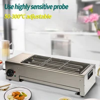 Household automatic barbecue grill Indoor smoke-free environmentally friendly stainless steel skewers machine BBQ stove