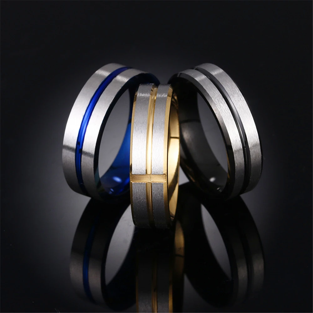 

Men's Fashion classic Cross Ring Three Metal Color Optional Stainless Steel Jewelry Wholesale Manufacturers DirectSales
