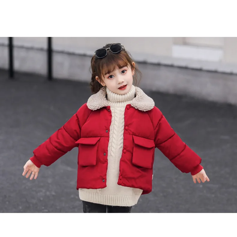 Children Coat Baby girls coats padded jackets winter Kids Warm lapel Outerwear Coat toddler Parker jacket Outerwear clothes