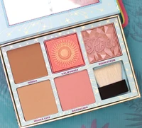 2021 hot 5 peach blush bar cheek palette blush and bronzer kit with brush makeup eyeshadow limited edition blush palette