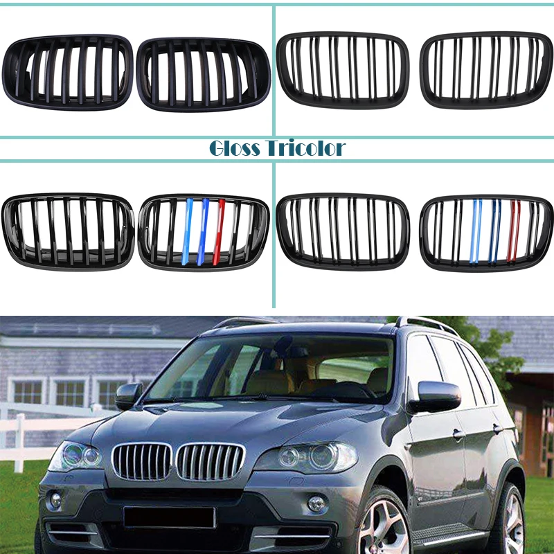 

Решетки радиаторные из углеродного волокна, черные, для BMW E70, E71, X5, X6, 2007-2014 м