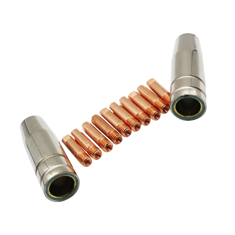 

12 шт. сварочная Расходная газовая насадка M6 * 25 мм, держатель контактного наконечника для сварофонарь, сварочного аппарата