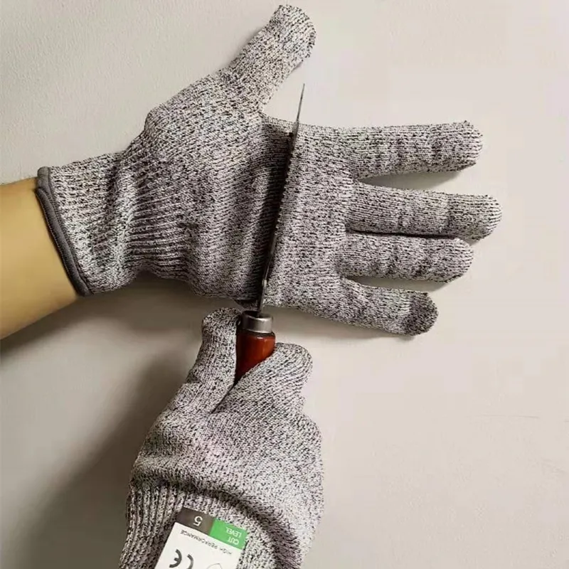 

Level 5 Cut Proof Stab Resistant Wire Metal Glove Kitchen Butcher Cuts Gloves for Oyster Shucking Fish Gardening Safety Gloves