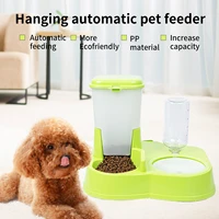 double cat bowl water dispenser automatic water storage pet dog cat food bowl food container storage feeder anti tipping