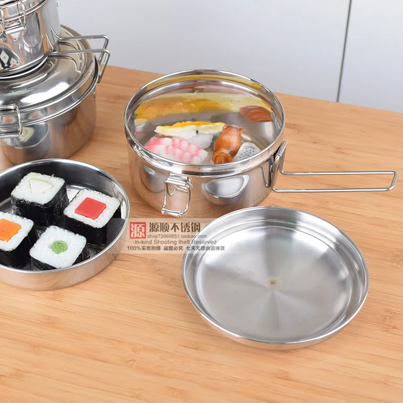 Ланч-бокс из нержавеющей стали 2 слоя с подогревом | Дом и сад