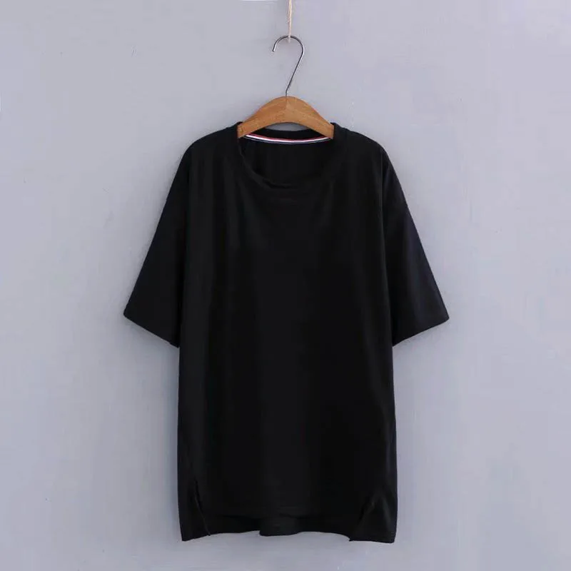 

Новая классическая Повседневная и дышащая женская Высококачественная мягкая летняя хлопковая футболка с коротким рукавом