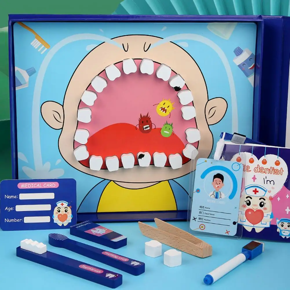 

Simulation Dentist Working Tool Children Pretend Role Play Educational Toy Gift