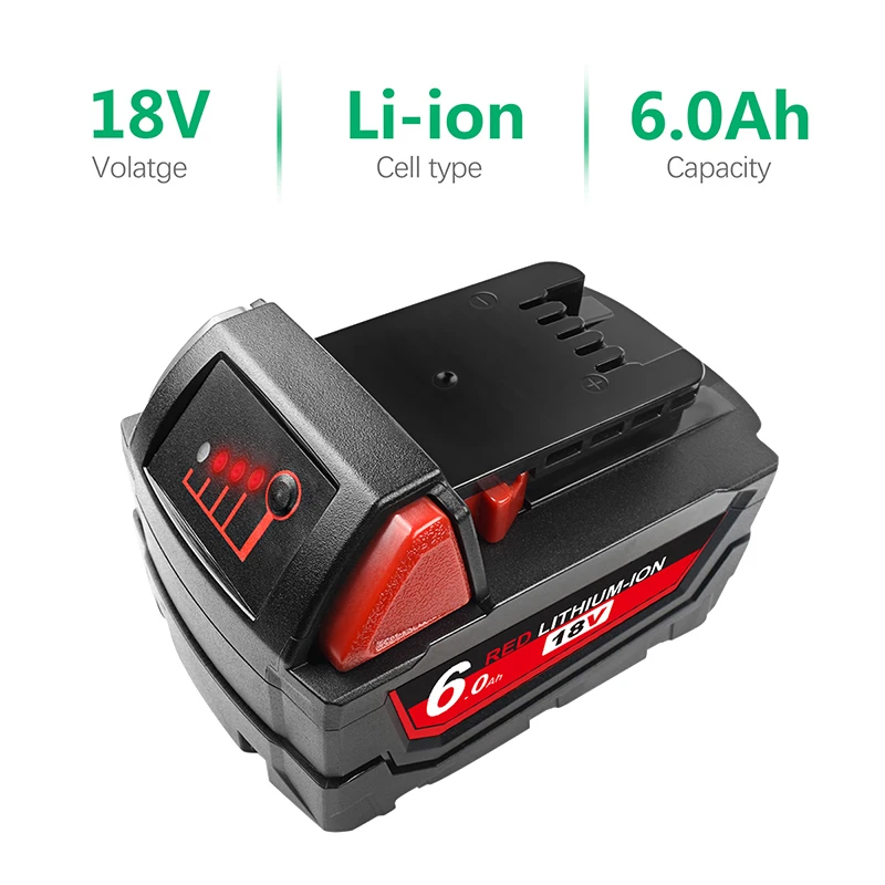 Литий ионный аккумулятор Battool для Милуоки M18 48 11 1815 1850 2646 20 2642 21CT