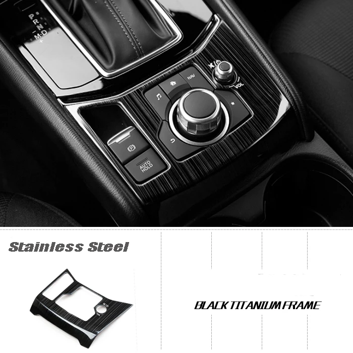 

For Mazda CX-5 CX5 2017-2020 KF LHD Car Console Gear Shift Box Panel Trim Frame Covers Sticker Strips Garnish Refit Styling
