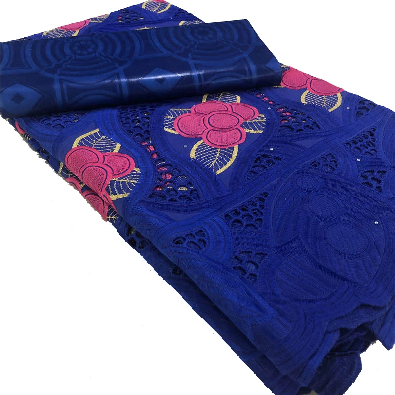 

2.5yards +2.5yardsAfrican Bazin Riche Brode Fabric Combo Embroidery Swiss Cotton Lace fabric 2020 Damask Guinea Brocade Fabric