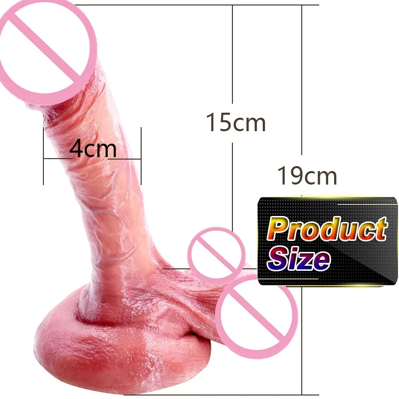 Huge Testis Dildo Realistic Females Masturbation Silicone Penis Big Dick Suction Cup G Spot Stimulate Anal Sex Toy For Women Man