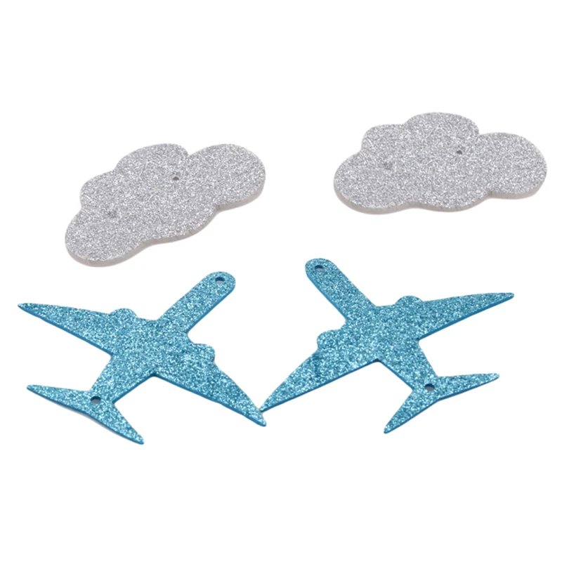 

3D DIY Plane And Cloud Banner Baby Photo Props Background Home Decor Wall Decals Decoration