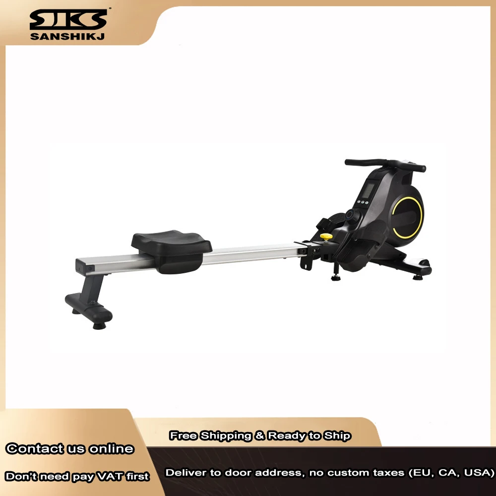 

Тренажер для гребли в помещении с магнитным контролем, интеллектуальная Спортивная гребная машина, складное магнитное оборудование для фи...