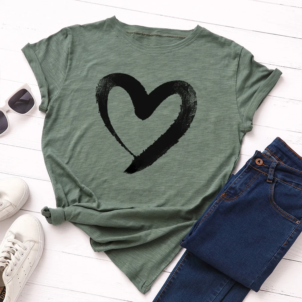 Femme T-Shirt Summer Tee Shirt Femme Short Sleeve Debardeur Femme one