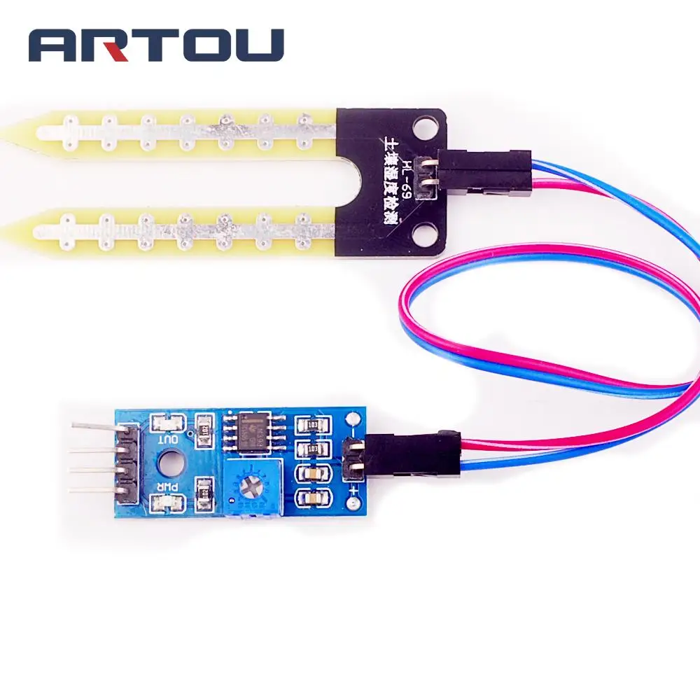 Умный электронный гигрометр для определения влажности почвы модуль датчика arduino