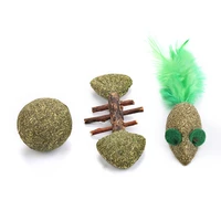 catnip combination toys clean up mouth removal hair molar teeth balls cat weight loss biting interactive toys pet products