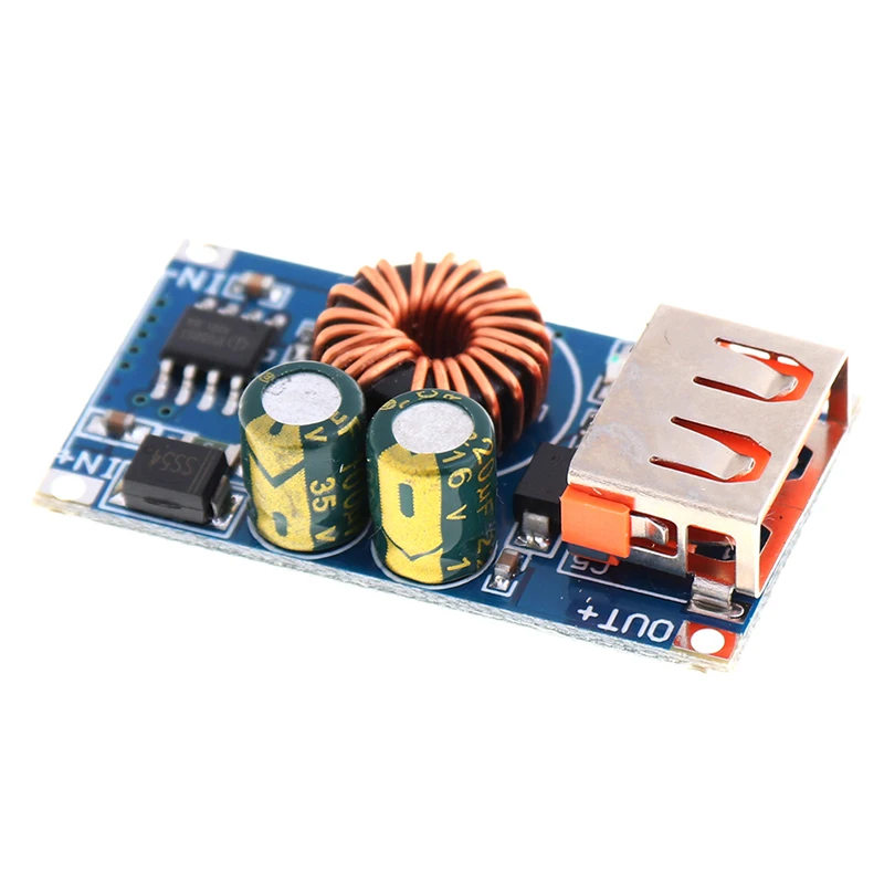 1 шт. понижающий USB модуль 12 В 24 для быстрой зарядки телефона QC3.0 37*20*10 мм|Регуляторы