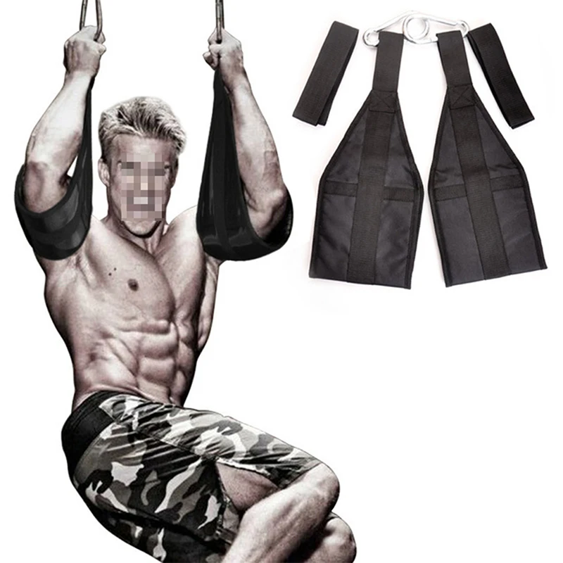 

Elastic Nylon Fitness Abdominal Crunch Straps Gym Exercise Pulling Harness Shoulder Barbell Exercise Equipment Accessories