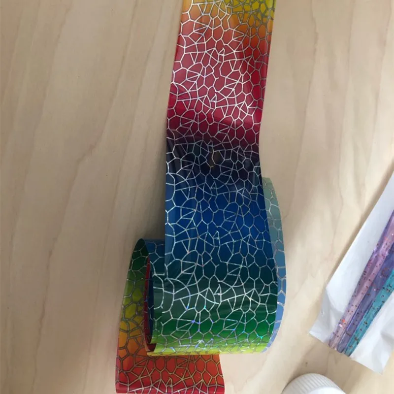 1 шт. Новые блестящие постепенное изменение цвета ногтей Переводные фольги