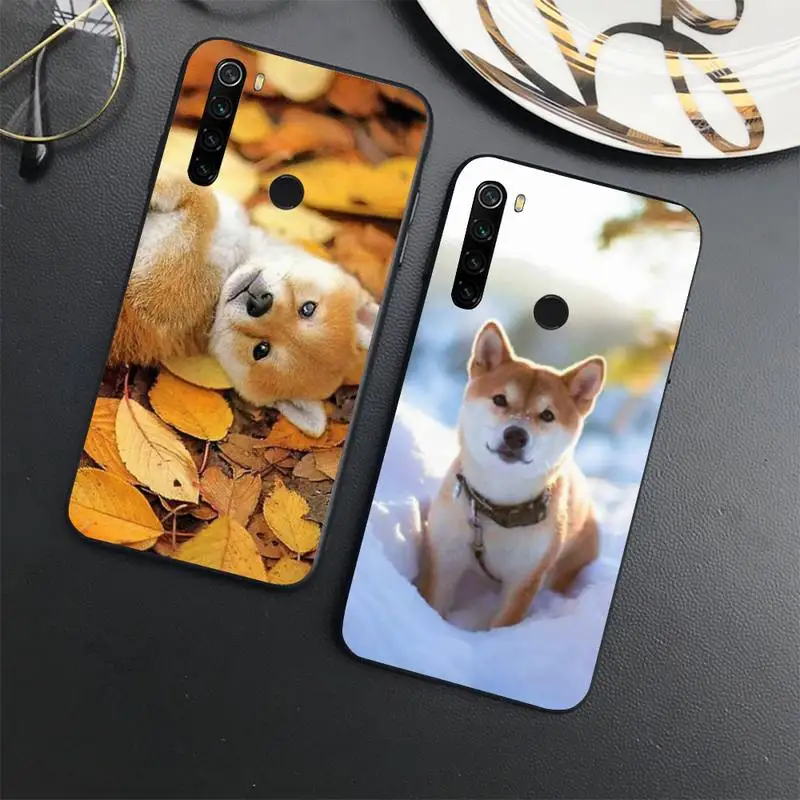 

Animal Corgi Shiba inu Dog Phone Case For Xiaomi Redmi note 7 8 9 t max3 s 10 pro lite coque shell cover funda
