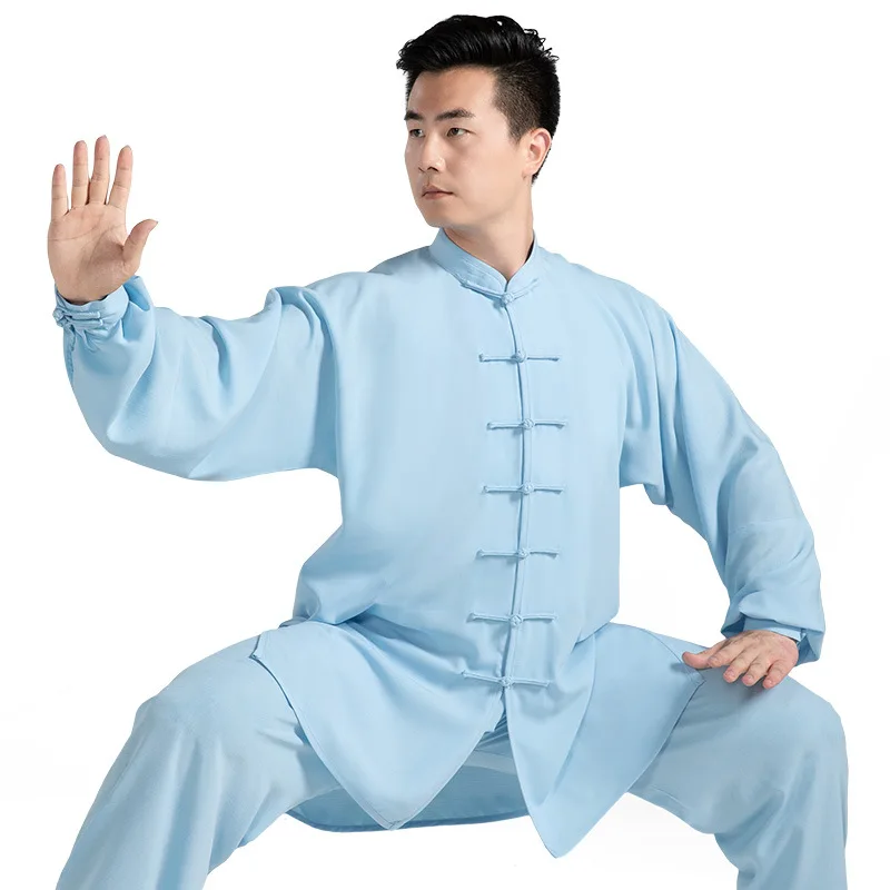 Женская спортивная одежда мужская летняя из хлопка и льна для боевых искусств Taiji