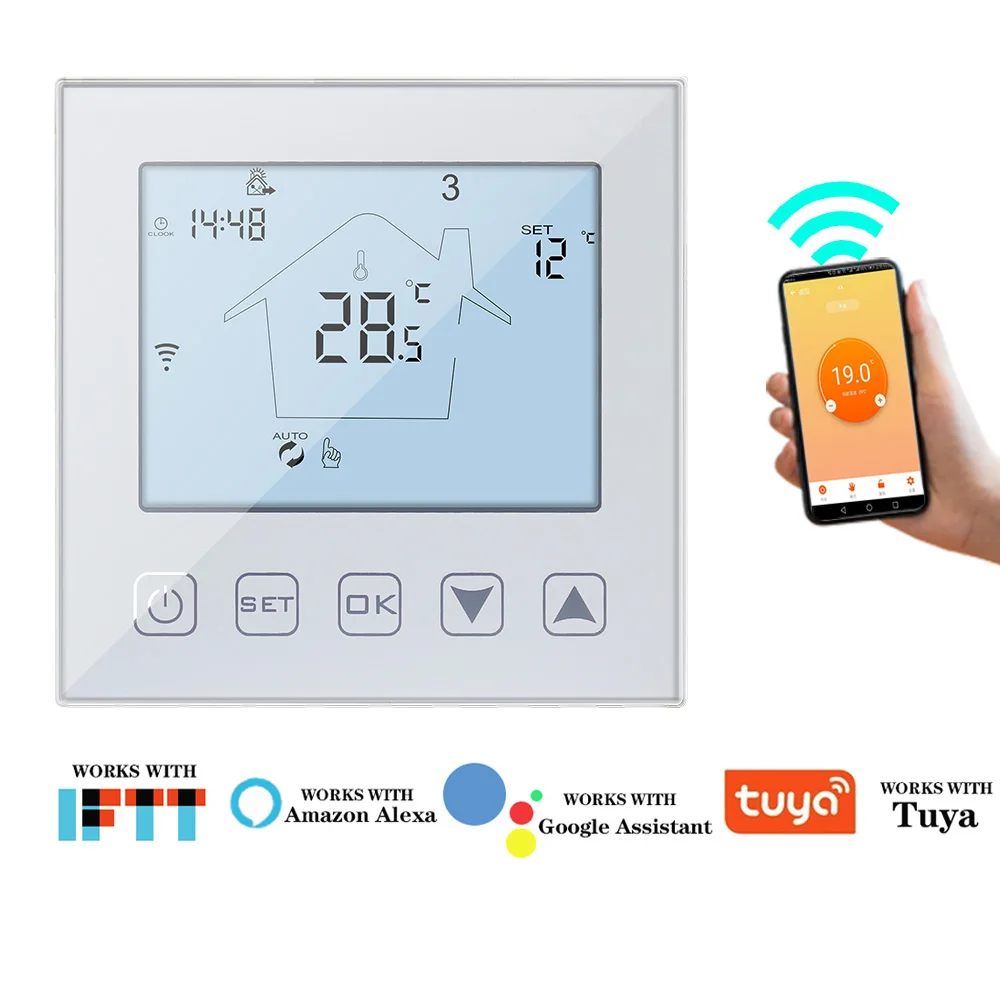 WiFi умный термостат 3A/16A автоматический Температура Управление Для пол