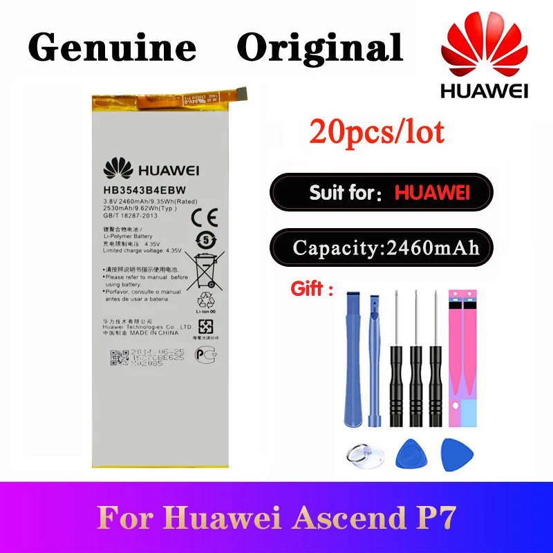 Аккумулятор HB3543B4EBW для Huawei Ascend P7 L07 L09 L00 L10 L05 L11 Сменные Аккумуляторы телефона 20