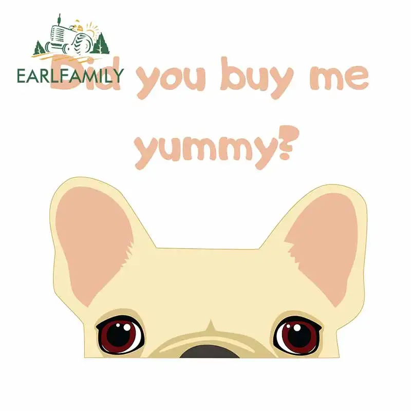 

EARLFAMILY 13 см x 12,6 см для бульдога мотоцикла автомобиля стикеры модные тонкие наклейки виниловый материал мультфильм устойчивый к царапинам Де...