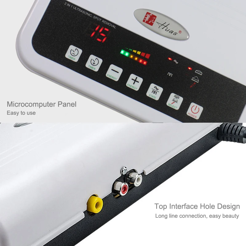Goede 3In1 Ultrasone Facial Massager Spot Tattoo Verwijderen Anti Aging Ultrasound Gezicht Massage Machine Verstevigt Huidverzorging Schoonheid Apparaat