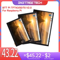 bigtreetech btt pitft50 tft43 tft70 v2 0 touch screen dsi display octoprint raspberry pi 3 3b plus 4b model b 3d printer parts