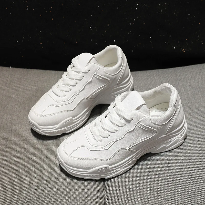 New 2018 Spring Fashion Women Casual Shoes Platform Sneakers Ladies White Trainers Chaussure Femme YYJ93 | Обувь